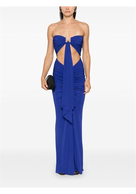 Royal blue Ruched maxi dress Christopher Esber - women CHRISTOPHER ESBER | 24033064SDLT